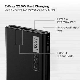 boAt Energyshroom PB300 Powerbank with 10000mAh Battery